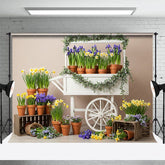Aperturee - Aperturee Potted Narcissus Flowers Fresh Wedding Backdrop