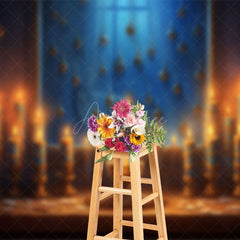 Aperturee - Aperturee Prayer Holy Grail With Candles Photography Backdrop