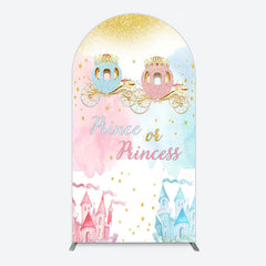 Aperturee - Aperturee Prince Or Princess Castle Baby Shower Arch Backdrop