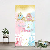 Aperturee - Aperturee Prince Or Princess Castle Baby Shower Rectangle Backdrop