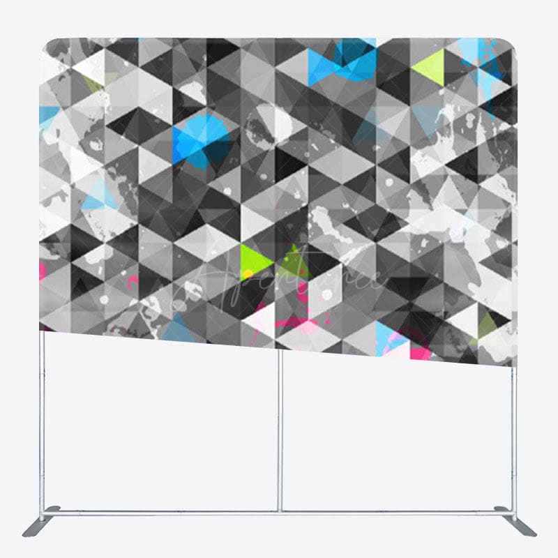 Aperturee - Aperturee Prism Colorful Graffiti Splash Birthday Party Backdrop