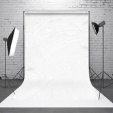 Aperturee - Aperturee Pure White Cement Pattern Fine Art Photo Backdrop
