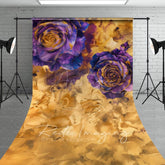Aperturee - Aperturee Purple Abstract Rose Gold Textured Sweep Backdrop