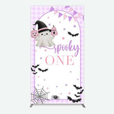 Aperturee Aperturee Purple Boo Spooky One Halloween Birthday Rectangle Backdrop