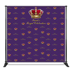 Aperturee - Aperturee Purple Crown Royal Custom Step And Repeat Banner