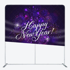Aperturee - Aperturee Purple Splendid Spark Bokeh Happy New Year Backdrop