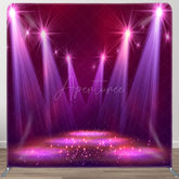 Aperturee - Aperturee Purple Stage Spotlights Sparkling Party Backdrop Cover