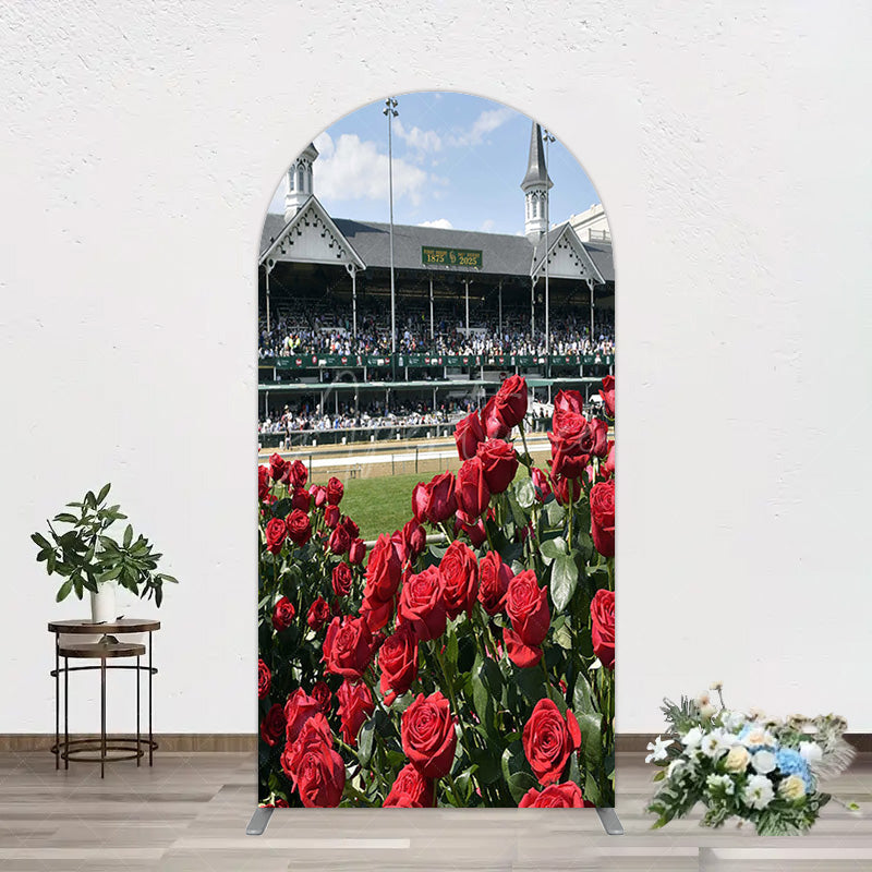 Aperturee - Aperturee Racecourse Red Roses Kentucky Derby Arch Backdrop
