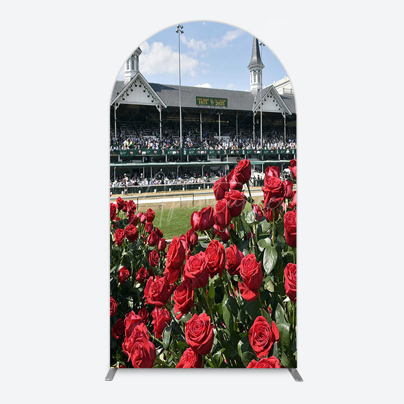 Aperturee - Aperturee Racecourse Red Roses Kentucky Derby Arch Backdrop