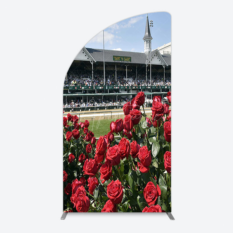 Aperturee - Aperturee Racecourse Red Roses Kentucky Derby Half Moon Arch Backdrop