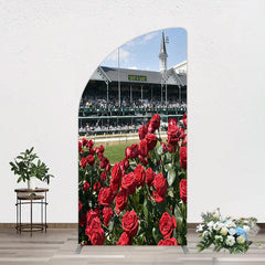 Aperturee - Aperturee Racecourse Red Roses Kentucky Derby Half Moon Arch Backdrop