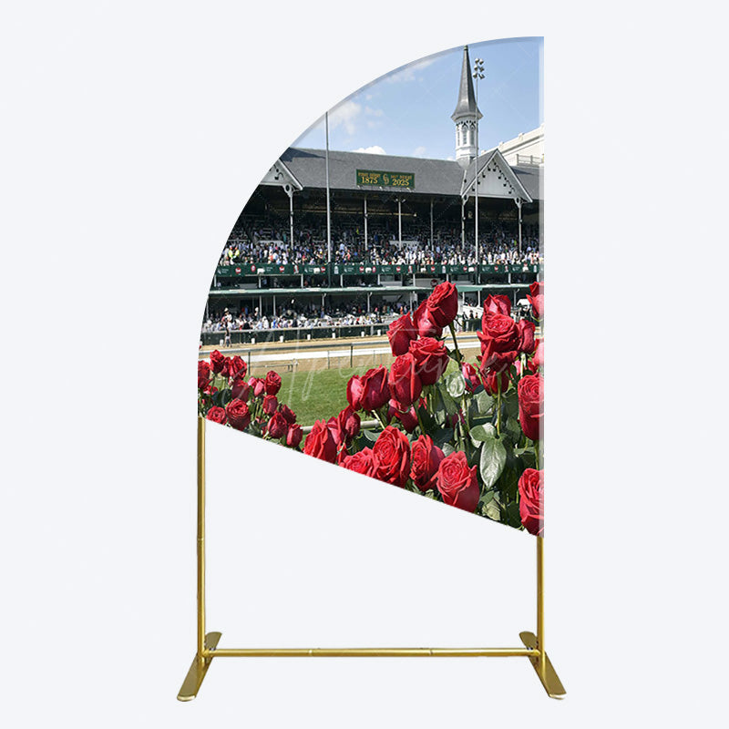 Aperturee - Aperturee Racecourse Red Roses Kentucky Derby Half Moon Arch Backdrop