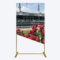 Aperturee - Aperturee Racecourse Red Roses Kentucky Derby Rectangle Backdrop