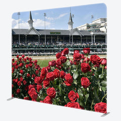 Aperturee - Aperturee Racecourse Rose Kentucky Derby Pillow Case Backdrop