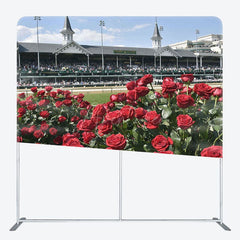 Aperturee - Aperturee Racecourse Rose Kentucky Derby Pillow Case Backdrop