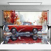 Aperturee - Aperturee Racing Car Rainy Autumn Fine Art Photo Backdrop