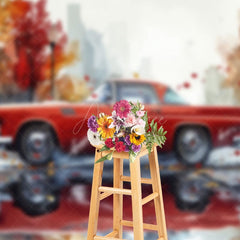 Aperturee - Aperturee Racing Car Rainy Autumn Fine Art Photo Backdrop