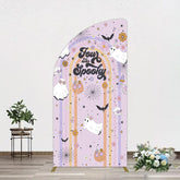 Aperturee - Aperturee Rainbow Half Moon Arch Halloween Four Ever Spooky Half Moon Arch Backdrop
