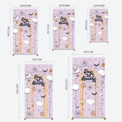 Aperturee - Aperturee Rainbow Rectangle Halloween Four Ever Spooky Rectangle Backdrop