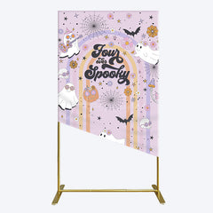 Aperturee - Aperturee Rainbow Rectangle Halloween Four Ever Spooky Rectangle Backdrop