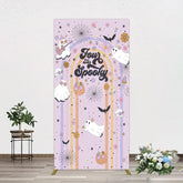 Aperturee - Aperturee Rainbow Rectangle Halloween Four Ever Spooky Rectangle Backdrop