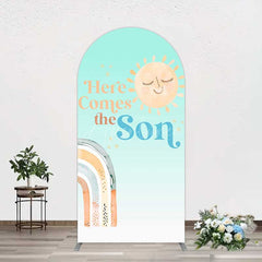 Aperturee Aperturee Rainbow Here Comes The Sun Baby Shower Arch Backdrop