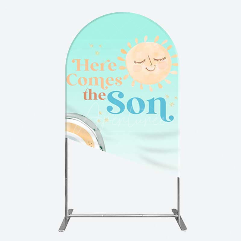 Aperturee Aperturee Rainbow Here Comes The Sun Baby Shower Arch Backdrop