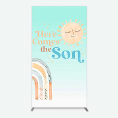 Aperturee Aperturee Rainbow Here Comes The Sun Baby Shower Rectangle Backdrop