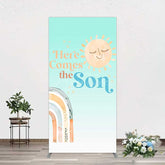 Aperturee Aperturee Rainbow Here Comes The Sun Baby Shower Rectangle Backdrop