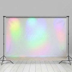 Aperturee - Aperturee Rainbow Irridescent Wall Bokeh Photography Backdrop