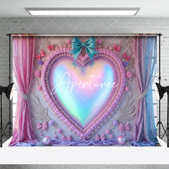 Aperturee - Aperturee Rainbow Princess Fairy Heart Mirror Room Set Backdrop