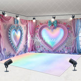 Aperturee - Aperturee Rainbow Princess Fairy Heart Mirror Room Set Backdrop