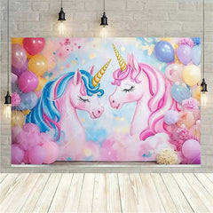 Aperturee Aperturee Rainbow Unicorn Birthday Backdrop Magical Fantasy Party Girly Photo Booth Background Decor