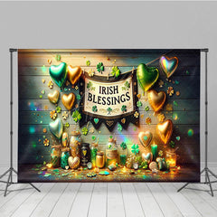 Aperturee - Aperturee Rainbow Wall Irish Blessings St Patricks Backdrop