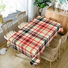 Aperturee - Aperturee Red Black Plaid Rectangle Tablecloth Classic Tartan Checkered Pattern Cover Rustic Holiday Kitchen Decoration