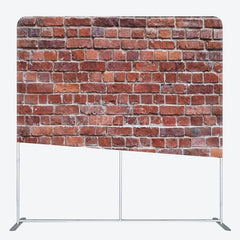 Aperturee - Aperturee Red Brick Wall Fabric Backdrop Cover For Decoration