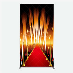 Aperturee - Aperturee Red Carpet Rectangle Backdrop Hollywood Movie Night VIP Star Party Decoration