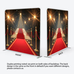Aperturee - Aperturee Red Carpet Tension Fabric Backdrop Hollywood Grand Entrance Luxury Event Background