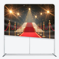 Aperturee - Aperturee Red Carpet Tension Fabric Backdrop Hollywood Grand Entrance Luxury Event Background
