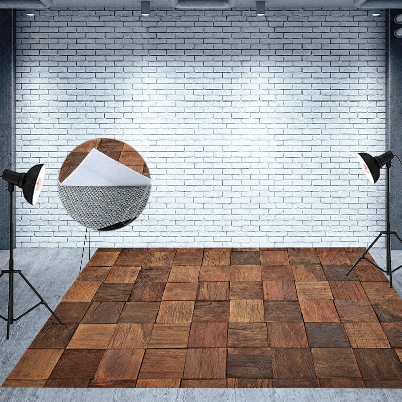 Aperturee - Aperturee Red Curtain Spotlight Stage Photo Room Set Backdrop