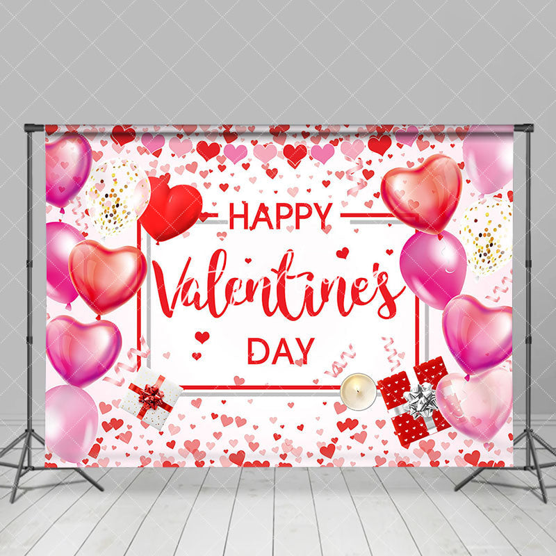 Aperturee - Aperturee Red Pink White Romantic Happy Valentines Day Backdrop