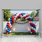 Aperturee - Aperturee Red White And Shiny Celebration Cake Smash Backdrop