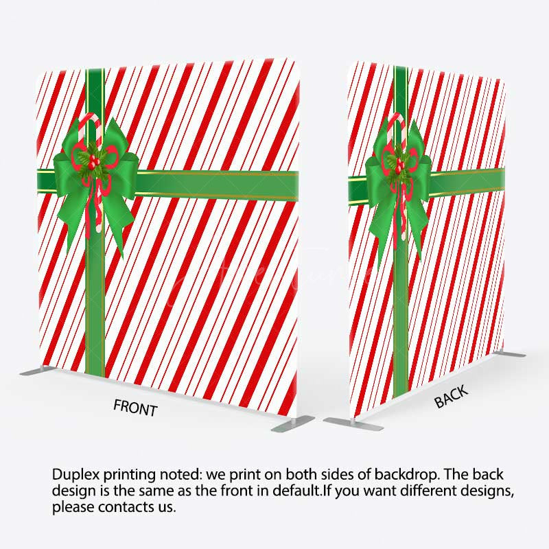 Aperturee Aperturee Red White Green Gift Box Xmas Pillow Case Backdrop