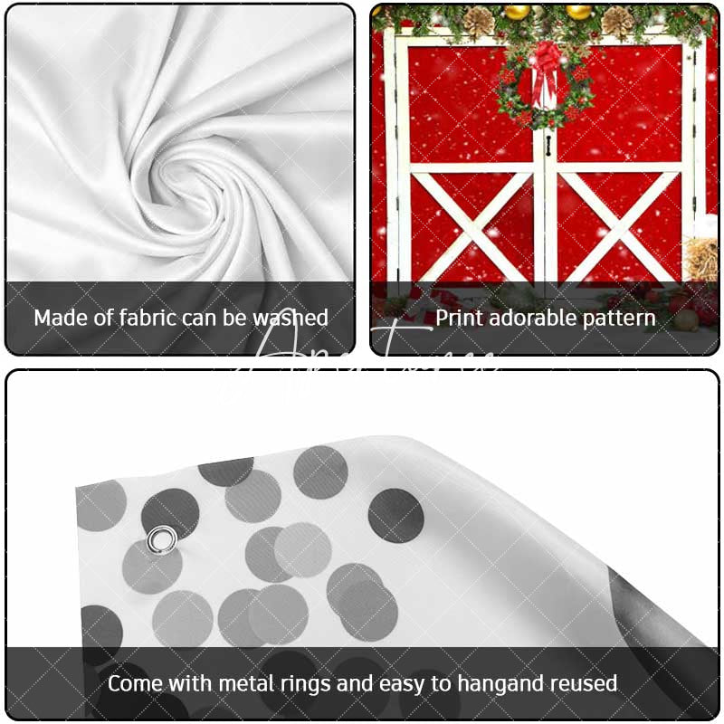 Aperturee - Aperturee Red Wood Barn Door Pine Leaves Garage Door Banner