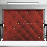 Aperturee - Aperturee Regular Burgundy Grid Photography Studio Backdrop