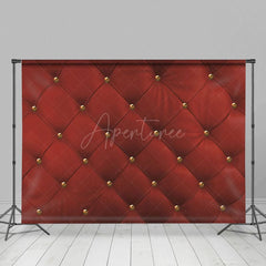 Aperturee - Aperturee Regular Burgundy Grid Photography Studio Backdrop