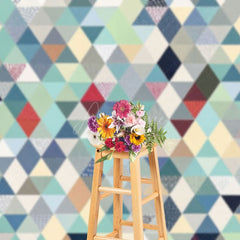Aperturee - Aperturee Regular Colored Diamond Pattern Photography Backdrop