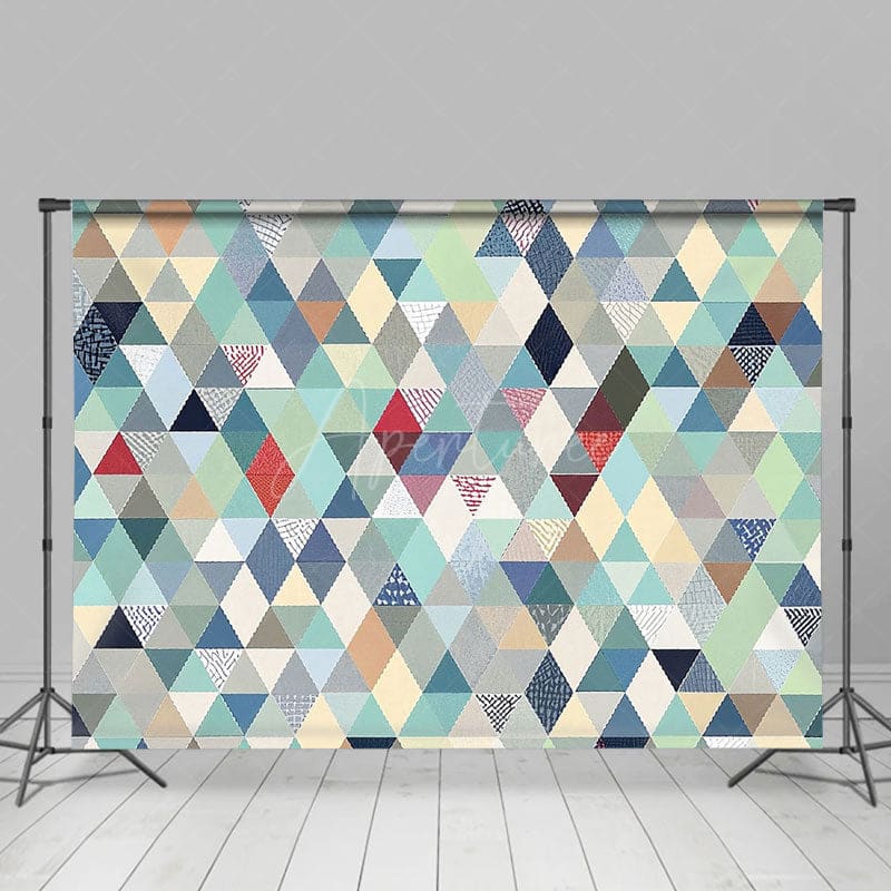 Aperturee - Aperturee Regular Colored Diamond Pattern Photography Backdrop