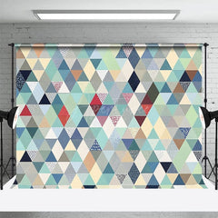 Aperturee - Aperturee Regular Colored Diamond Pattern Photography Backdrop