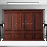 Aperturee - Aperturee Regular Wooden Grain Pattern Photography Backdrop